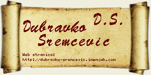 Dubravko Sremčević vizit kartica